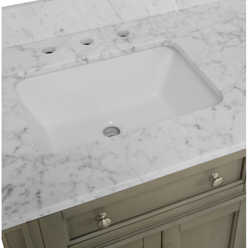 Ensemble de meuble-lavabo simple 36 po avec comptoir gris vieilli Lakeland Lakeland, Gris patiné