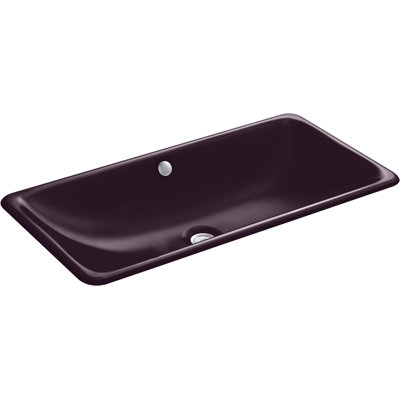 Iron Plains Trough Rectangle Drop-in/under-mount Bathroom Sink