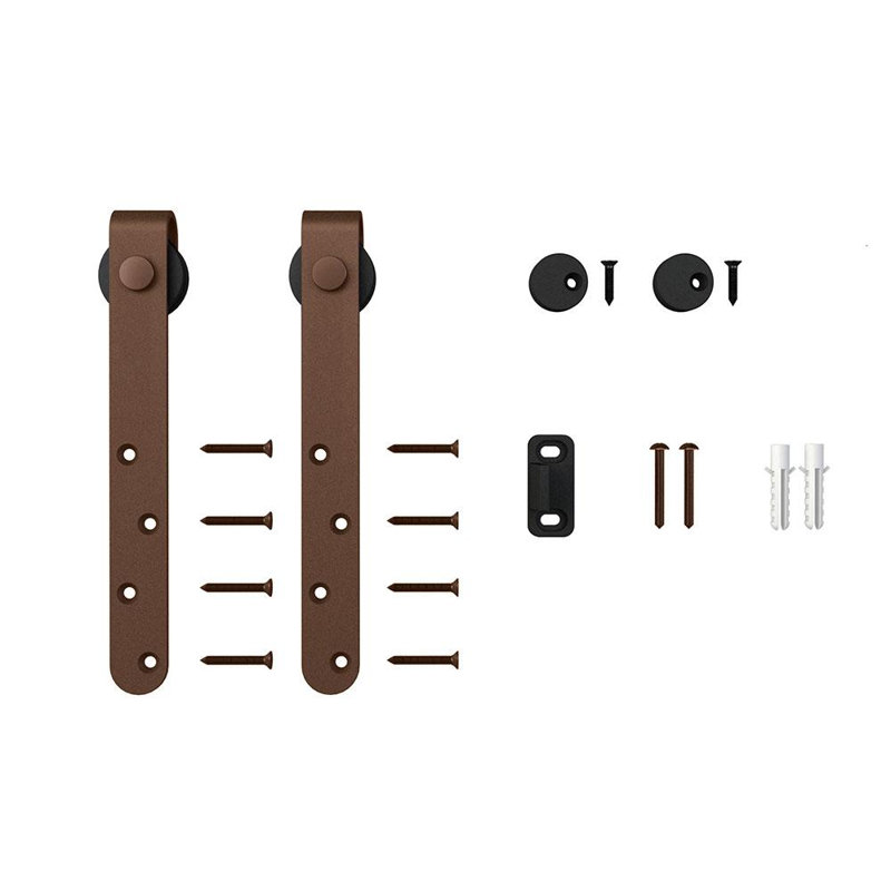 Rouleaux supplémentaires Classic Strap pour mini-porte de grange coulissante, Bronze huilé