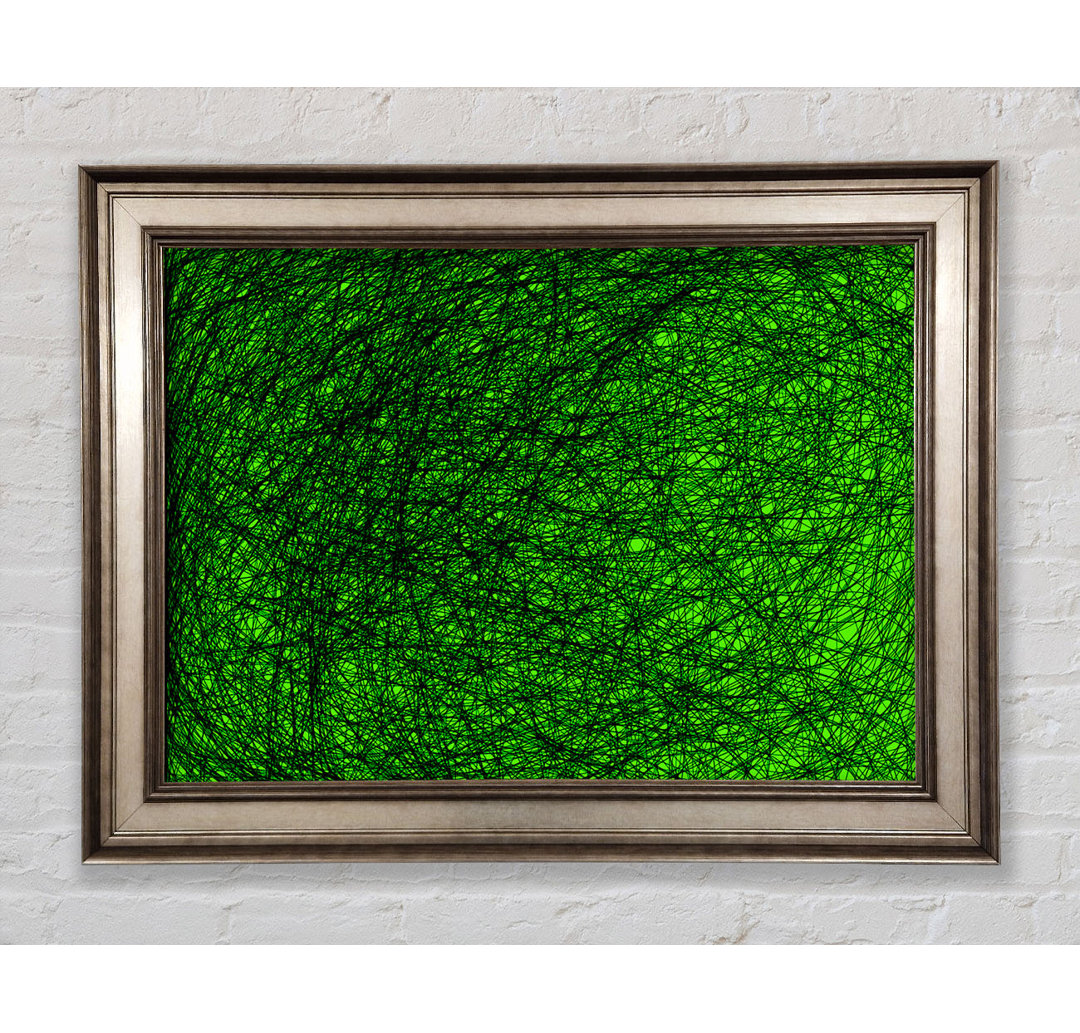 Gerahmtes Leinwandbild Space Matter Green