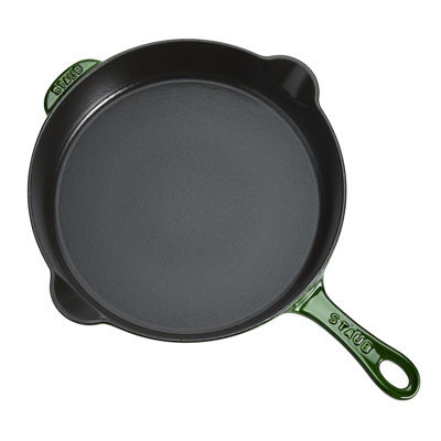 Staub Cast Iron 11-Inch Traditional Skillet - Basil