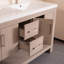 Meuble-lavabo double 60 po avec plateau en acrylique Akosh