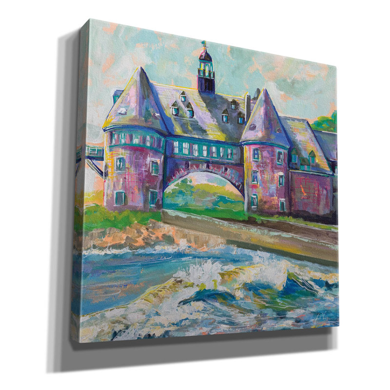 «Coastal Towers» par Jeanette Vertentes, art mural sur toile, H 12 po x l 12 po x P 0,75 po