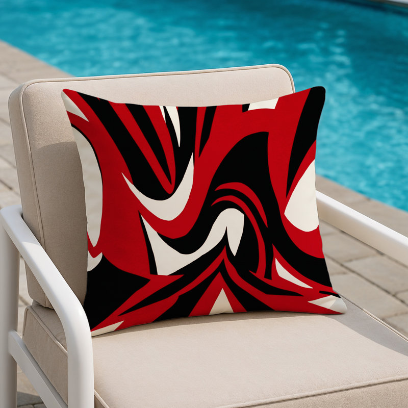 Abstract Redshift Indoor And Outdoor Pillow, Square 16"