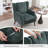 Elegant Wingback Accent Chair with Contemporary Straight Arm Design-660380097