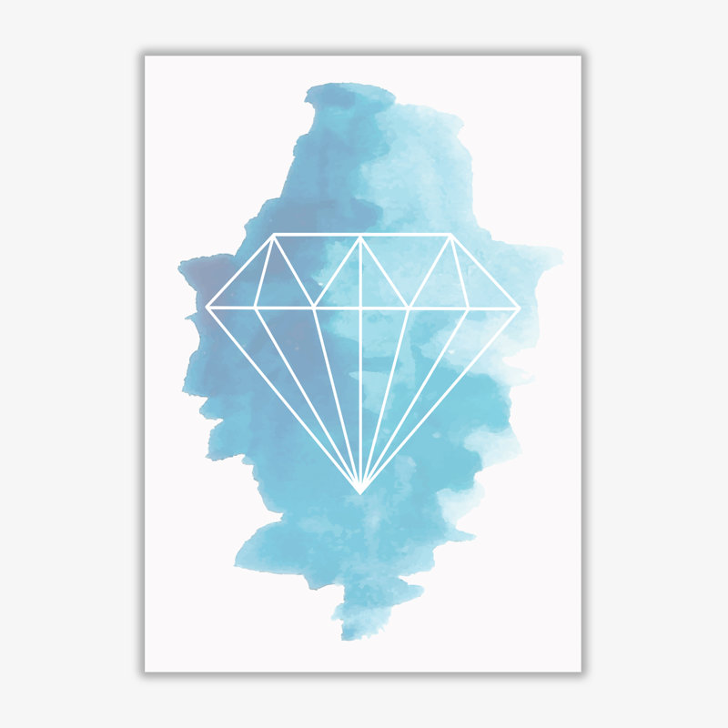 Geo Diamond - Print, No Frame, 85 cm H x 60 cm W x 1 cm D