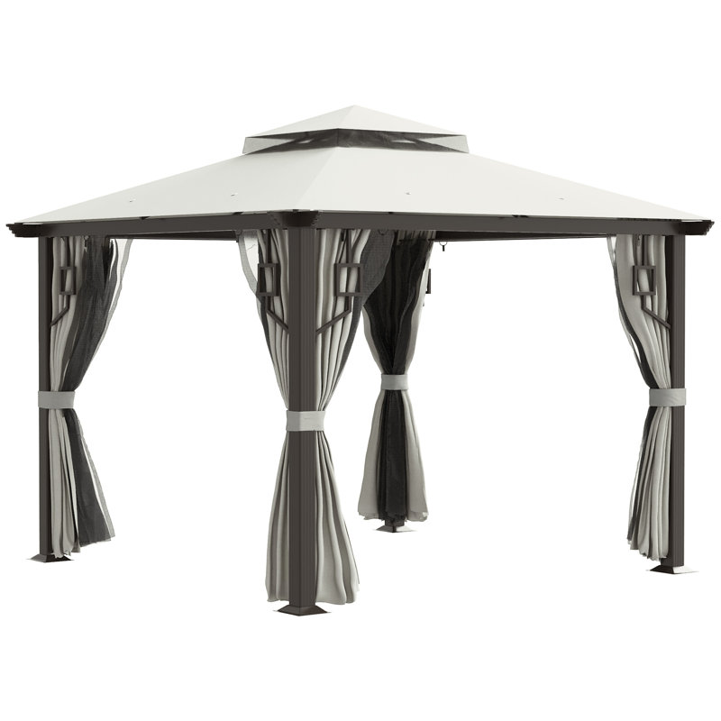 10 Ft. W x 10 Ft. D Metal Patio Gazebo