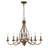 Chicopee 6 - Light Steel Dimmable Tiered Chandelier