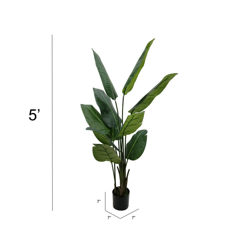 5 pieds de hauteur plante de palmier artificielle paradisiaque