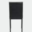 Ensemble de bureau et de chaises en cuir artificiel avec accoudoirs en métal noir 2 pièces, petit mobilier, bureau à domicile