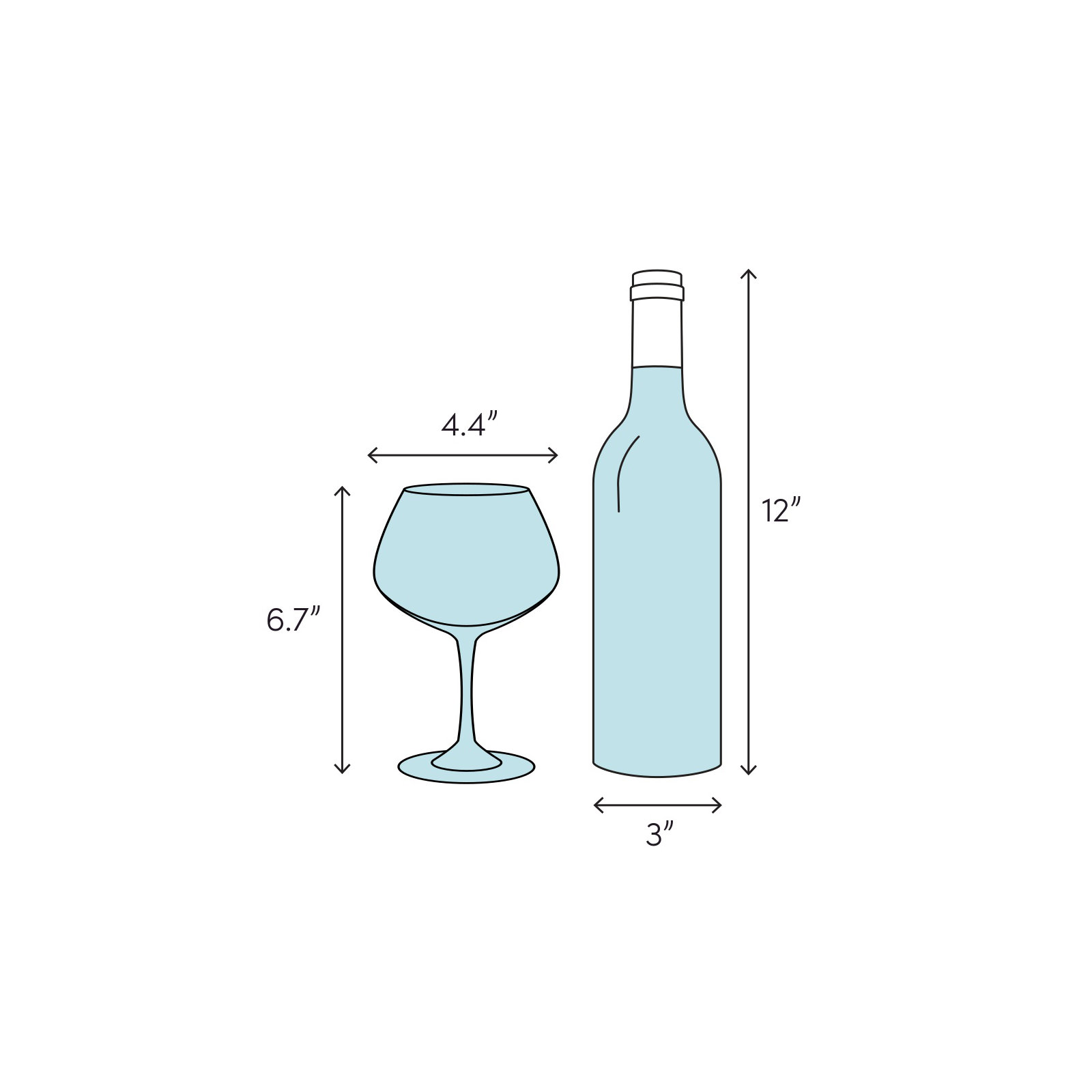 Pure 21 oz. Crystal Red Wine Glass