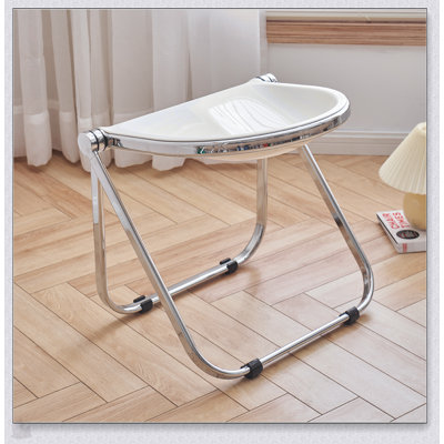 Chaise pliante en acrylique transparent pour la maison et le bureau, conception durable et peu encombrante, solution de siège polyvalente et portable