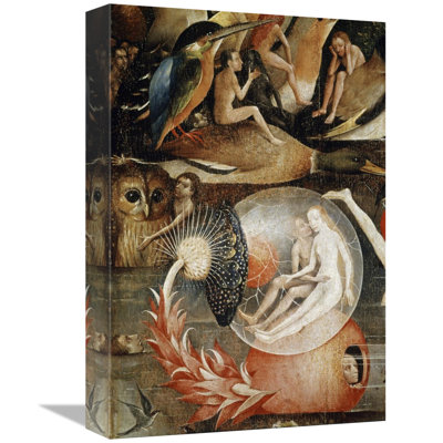 Garden Of Earthly Delights Detail 7 by Hieronymus Bosch - Graphic Art on Canvas