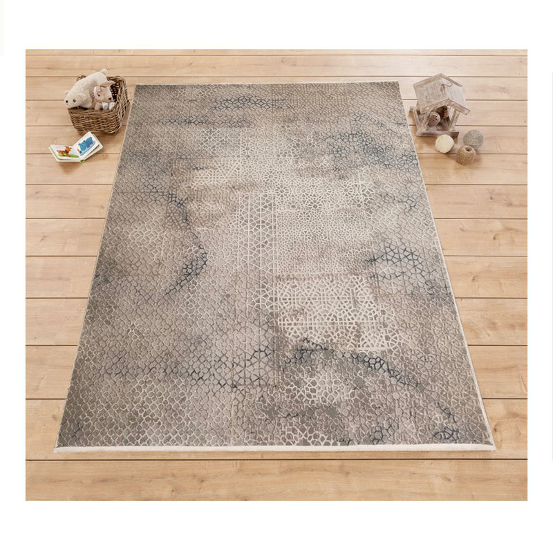 Tapis gris/bleu touffeté dégradé Gabby