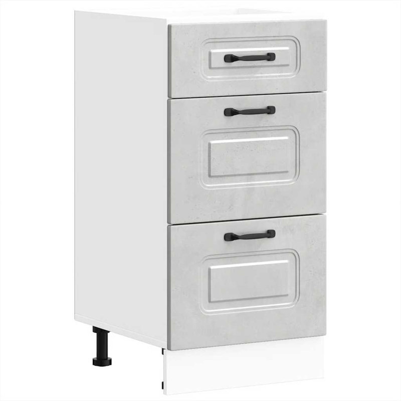 Kitchen Base Cabinet Kalmar Engineered Wood, Concrete Grey