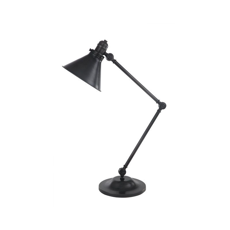 Evie Adjustable Metal Desk Lamp, Old Bronze