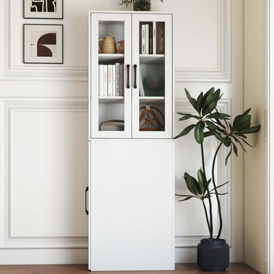 70.87" H Display Storage Cabinet , 4-Tier Shelf