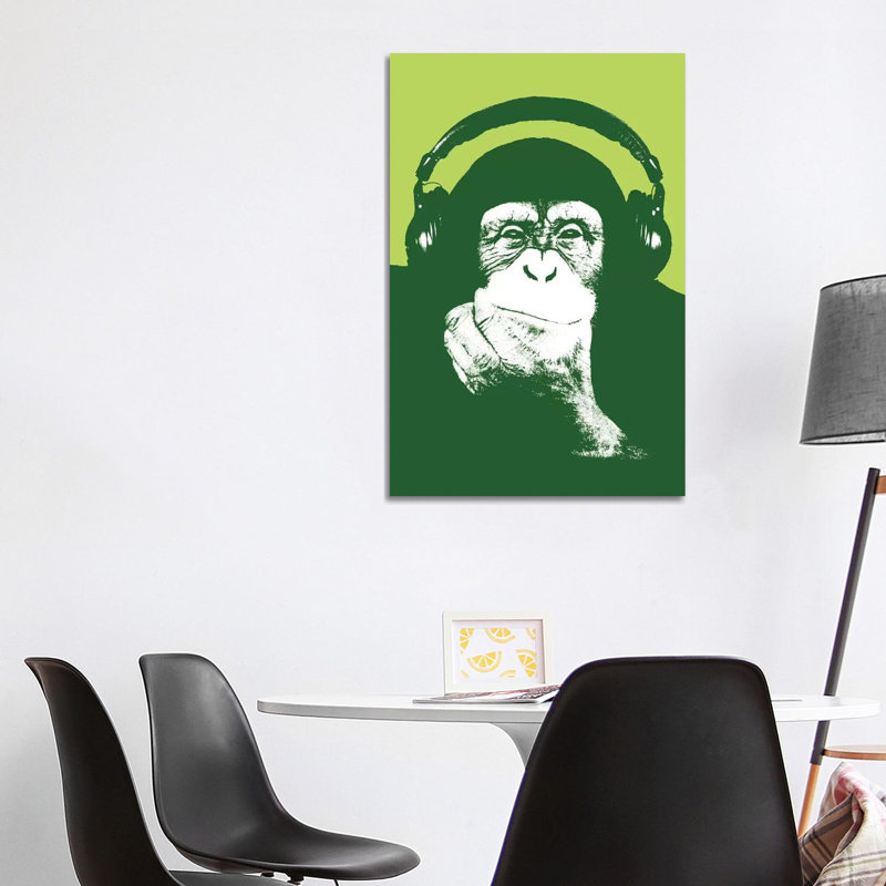 New Monkey Head IV by Steez - Wrapped Canvas Print, 101.6 cm H x 66.04 cm W x 1.91 cm D