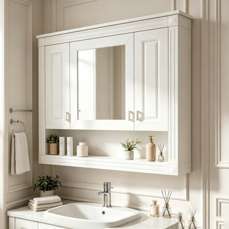 Armoire murale 35 po avec miroir