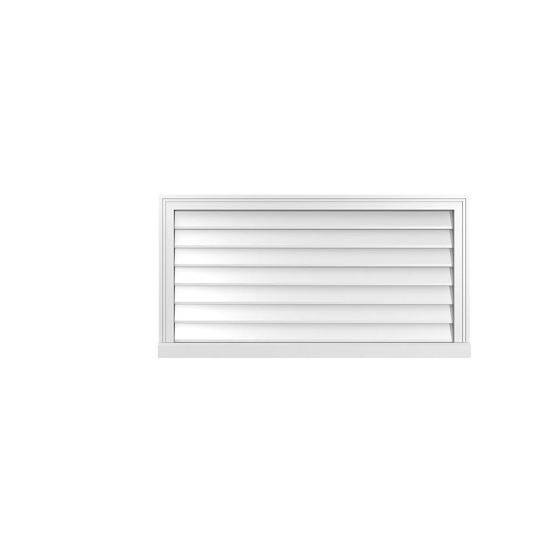 Cadre de seuil Brickmould, brun clair apprêté, H 22 po x l 42 po x P 2 po