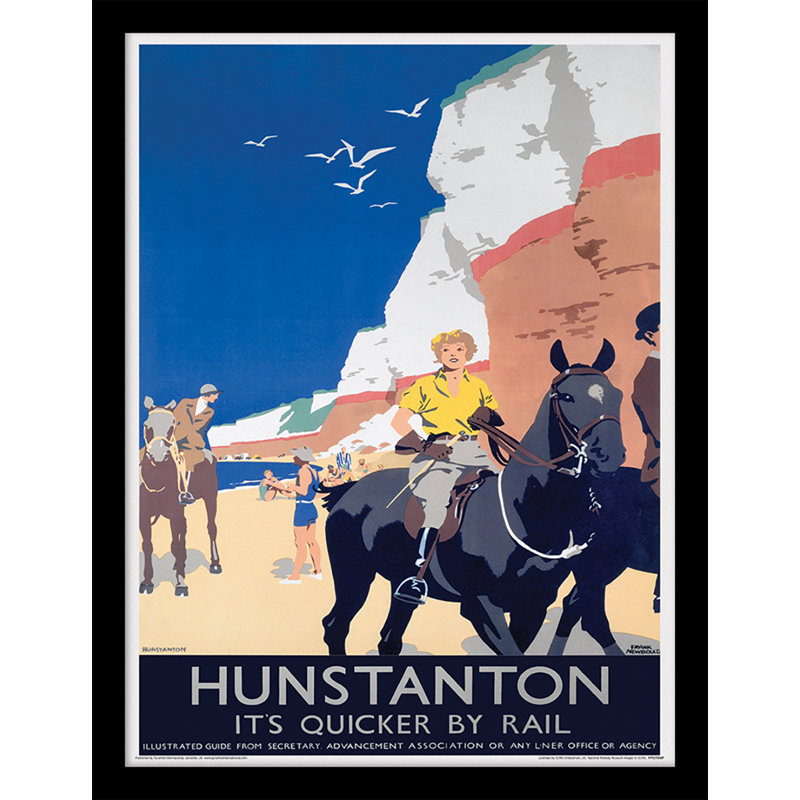 Hunstanton Horse Riding by Frank Newbould - No Frame Memorabilia