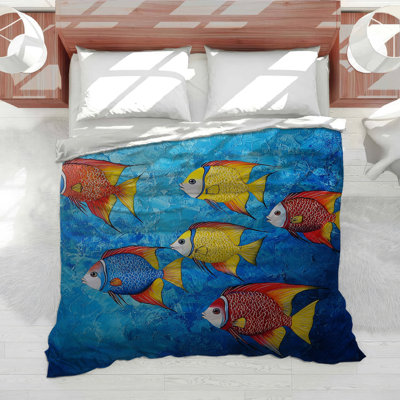 Tropical Fish Bedding Animal Duvet Cover Tropical