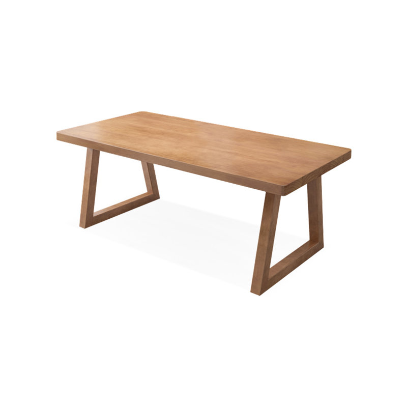 Brown Rectangular Solid Wood desk, 29.53" H x 70.87" W x 31.5" D