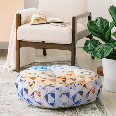 Coussin de plancher rond éléphants caleb troy