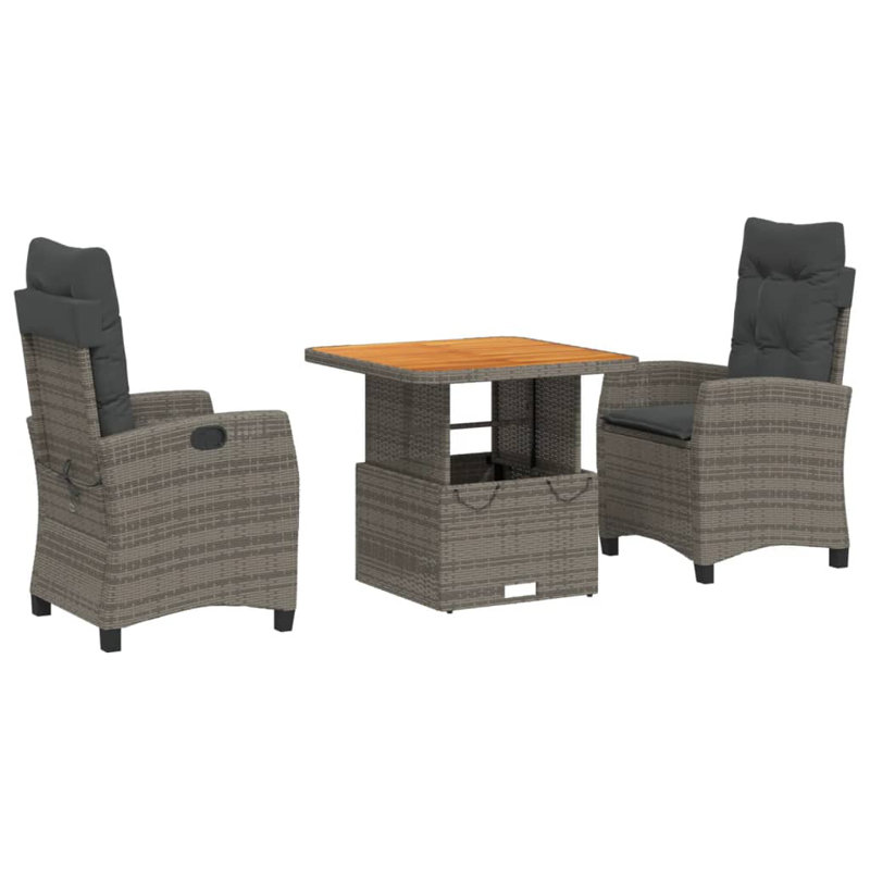Ensemble repas avec coussins Red Barrel Studio®, Table d'une longueur de 31,5 po, 2