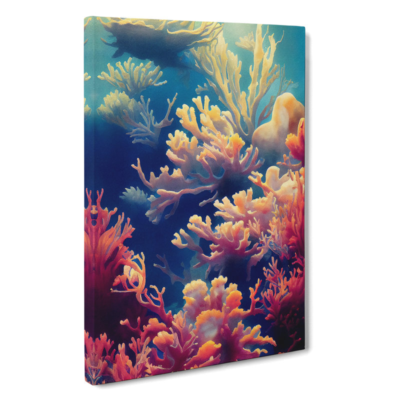 Fabulous Coral Reef - Wrapped Canvas Print, 60cm H x 40cm W x 3cm D