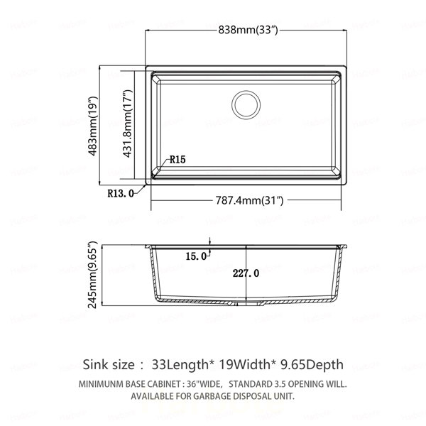 Dimensions du produit