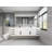 Jessica 84'' Single Bathroom Vanity with Acrylic Top-726806066