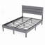 Structure de lit plateforme tapissier-2107006320