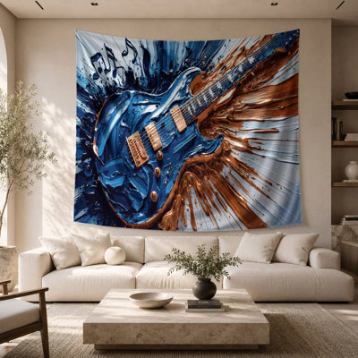 Music Electric Guitar Wall Tapestry