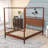 Wood Canopy Bed with Headboard-11329194