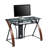 Cayuga Tempered Glass Steel Computer Desk
