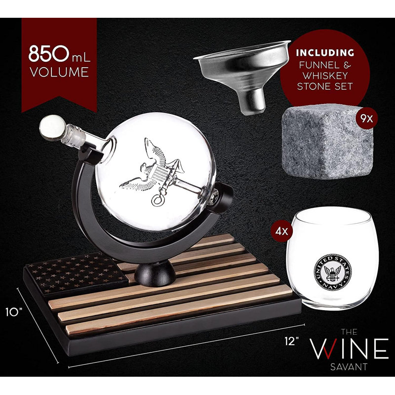 Glass 5 - Piece Wine Decanter Set