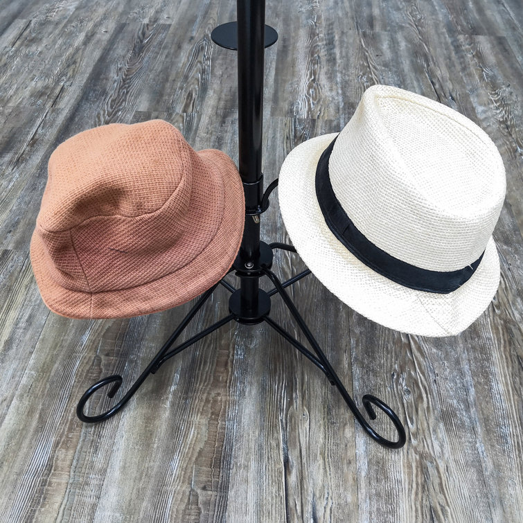 Red Barrel Studio® 5-Tier 15 Hat Rotating Hat Display Rack Free Standing  Headwear Wig Rack Metal Floor Rack for Caps