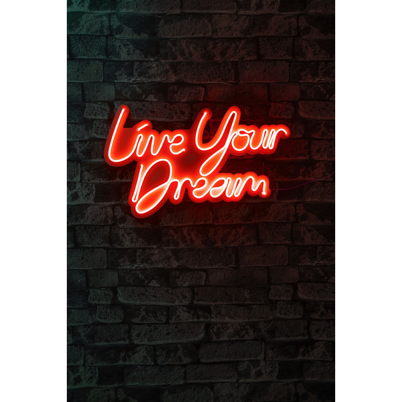 Flexible LED Neon Lighting Strip, Waterproof IP67, 12V DC, 12V 4A Adaptor, 12.0 x 20.9 x 0.8 inches | PVC Foam Template, Built-in Wall Hanging System | Perfect for Home Decor, Parties & Events