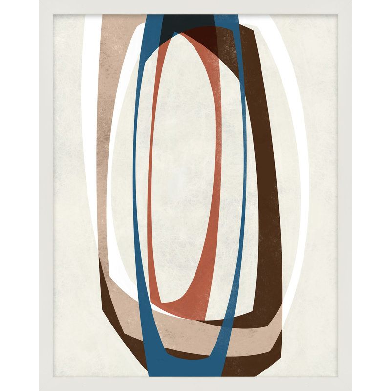 Orbit 3 Painting by Jacques Pilon, 38" H x 30" W, White Framed