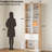 Adonia 73” Modern Style Tall Bookcase With Drawers And Cabinet, Home Office Wooden Bookshelf With 8 Storage Cubes-1710403355