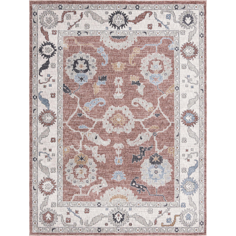 Policarpio Oriental Indoor Rug, Rectangle 7'10" x 10'