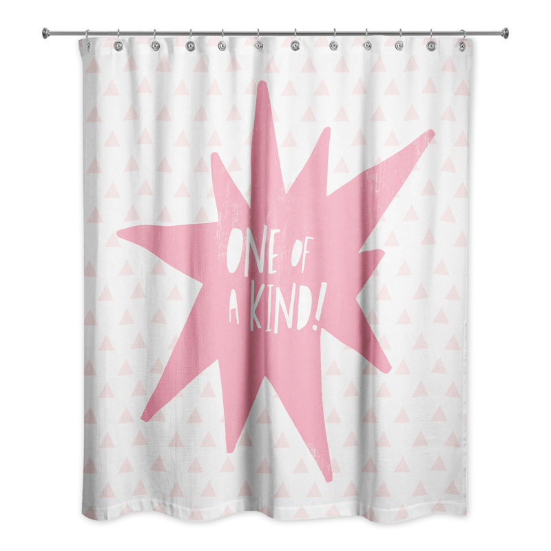 Rideau de douche simple Achiles, Rose
