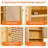 Bathroom Wall Cabinet with Rattan Doors & Adjustable Shelf, Above-Toilet Bamboo Medicine Cabinets-2055621374