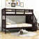 Twin-Over-Twin Standard Bunk Bed With Storage And Guardrail