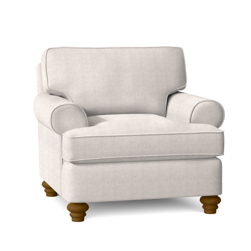 Lowell Chair, White Sugar Performance; 0863-91, Havana Finish