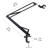 Adjustable Microphone Stand With Pop Filter, Windscreen For Noise Reduction, Compatible With Blue Yeti, Snowball, Shure, Audio-Technica, 14 Inch