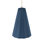 Radiance - luminaire suspendu 1 lumière cannelé - ciel de minuit - nickel brossé - l 9 po x H 13 po - DEL dédiée - cordon torsadé beige