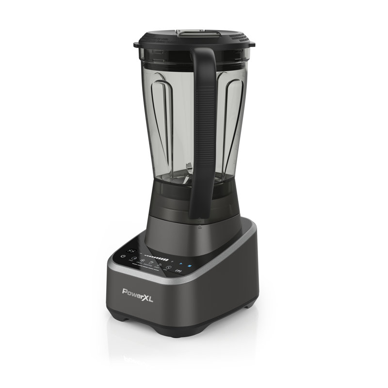 Système de cuisine Powerxl Sensimax - 1500 W, technologie de détection intelligente, mélange mains libres, 3 fonctions, contrôle de 10 vitesses, pot 72 oz, lame turbo à 6 pointes, 13 accessoires pour robot culinaire, étui de rangement