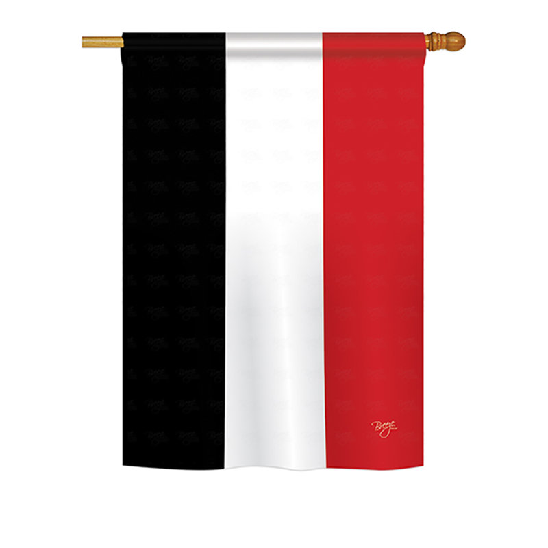 Drapeau de maison / jardin en polyester à 2 côtés, H 40 po x l 28 po
